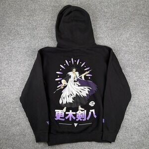 Hypland x Bleach Hoodie Mens M Black Kenpachi Zaraki Anime Shonen Jump
